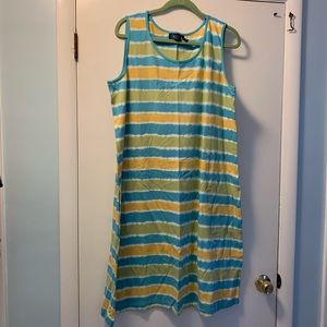 Fun striped cover up or casual short summer dress.
